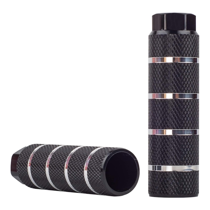 Set 2 Pedale cascadorii bicicleta, SINBINTA, Usor de instalat si de indepartat, Reutilizabil, pentru biciclete universale, biciclete de drum, biciclete de munte, Aliaj de aluminiu, Negru