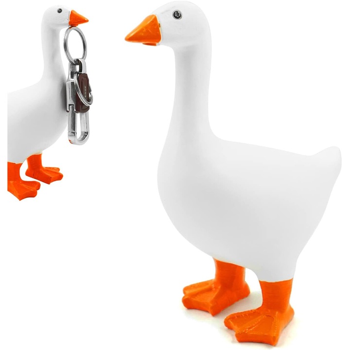 Suport magnetic pentru chei de gasca Decor dragut pentru casa Kawaii Camera birou Decor de birou Sculptura estetica amuzanta Decor amuzant pentru dormitor Cadouri de inaugurare a casei pentru femei barbati1 pachet