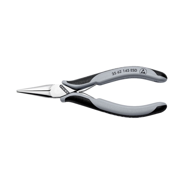 Cleste patent electronisti Knipex ESD cap polizat maner multicomponent 145 mm