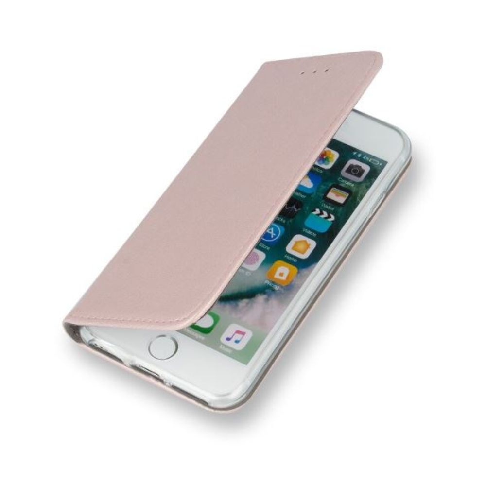 Husa tip carte compatibila cu Samsung Galaxy A71, G-Tech Flip Book, inchidere magnetica, buzunar card, premium stand, Roz
