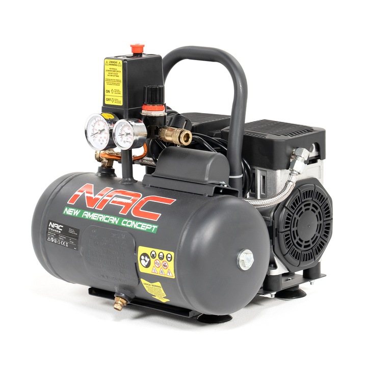 Kompresor stationar NAC OF-SL-6-0.55-IN, 6L, 550W, 108l/min, 8bar