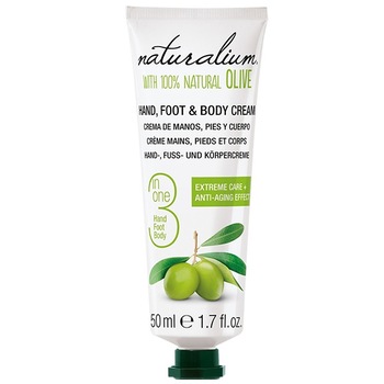 Crema de maini, picioare si corp cu extract de masline 100% natural, 50 ml Crema de maini, picioare si corp cu extract de masline 100% natural, 50 ml
