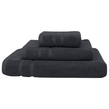 Set 3 prosoape Exclusivity Collection, Antracit, 100% bumbac Terry Selection, 675 gr/mp Set 3 prosoape Exclusivity Collection, Antracit, 100% bumbac Terry Selection, 675 gr/mp