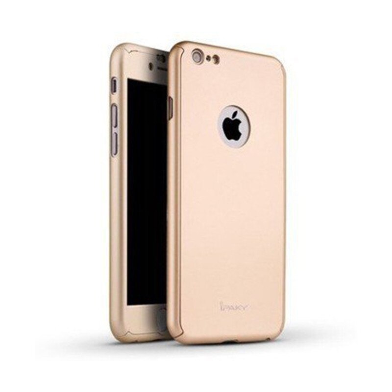 Husa Ipaky Iphone 6/6S Full Cover 360 + folie sticla, Rose Gold