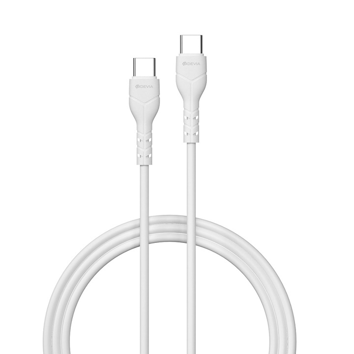 Devia kábel Kintone Ec151 Usb-c - Usb-c 1.0 M 3a Fehér