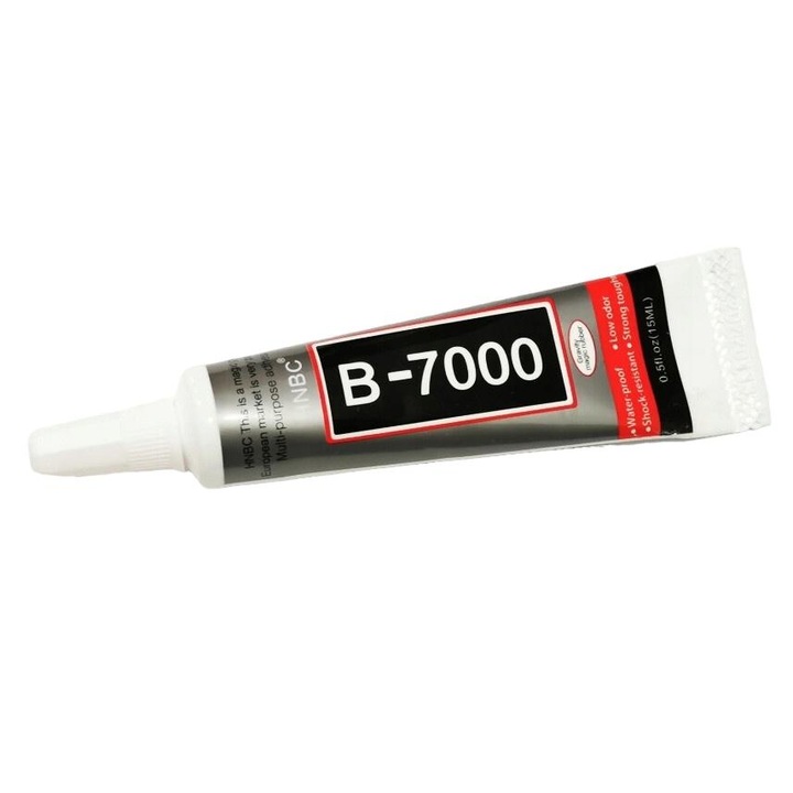 Лепило, B-7000, За дисплеи и рамки за телефони, 15 мл