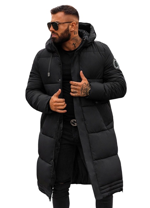 Férfi téli dzseki OZONEE JS/19M1290, Fekete