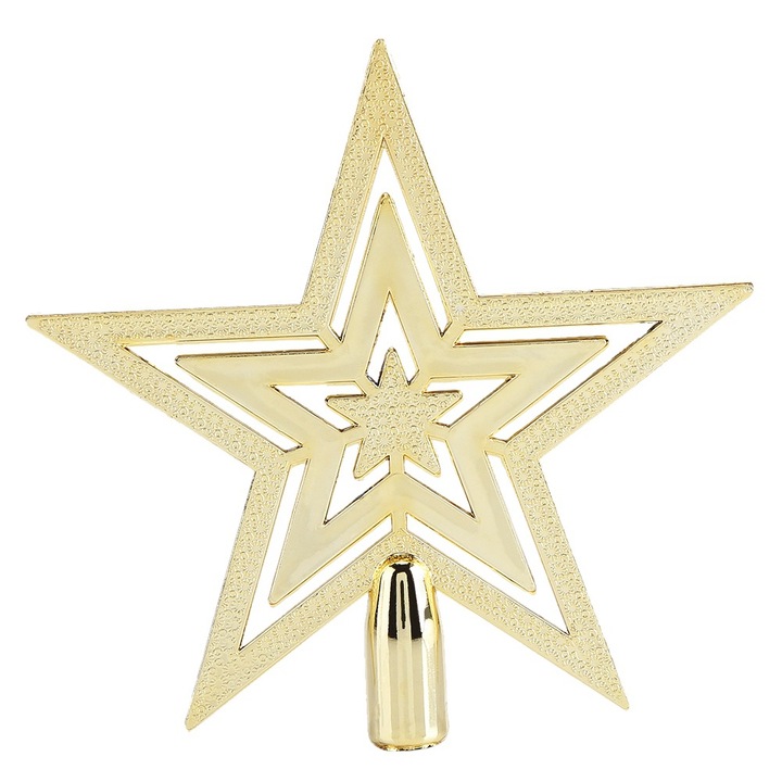 Varfuri de Craciun pentru Pom, BGHYHYHI, Aurii, Plastic