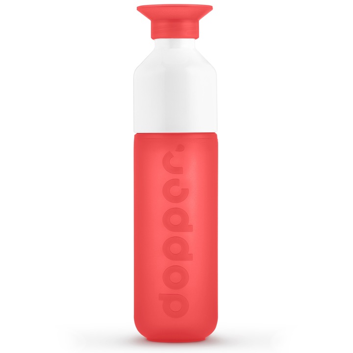 Бутилка за вода, Dopper Original - Coral Splash, за дейности сред природата, спорт, училище, 450 мл
