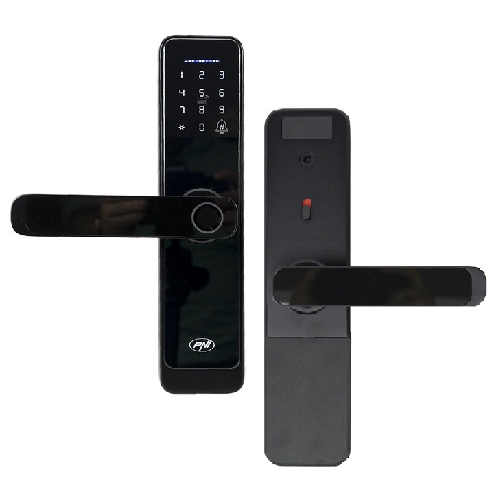 Yala inteligenta PNI SafeHome PTY6526, amprenta, cod, tag, aplicatie Tuya Smart, 100 utilizatori