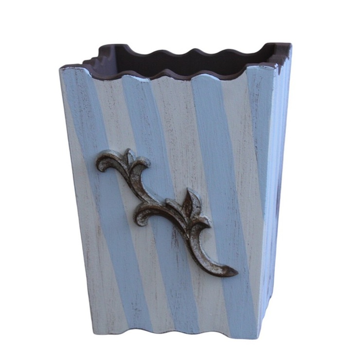 Konyhai eszközök állványa, mdf, kézzel festett, fa dísz, magassága 20 cm