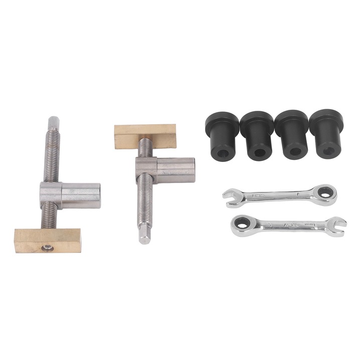 Faipari asztali szorítók, Enforose, 2 darabos készlet, rozsdamentes acél, sárgaréz, 19mm