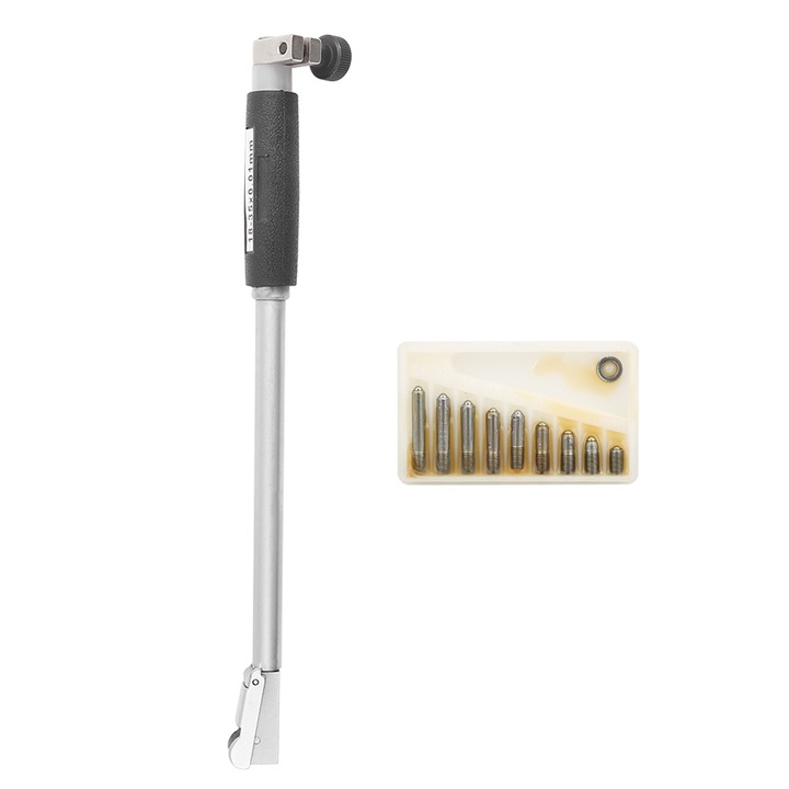 Tija de masurare cu cadran Enforose, 18-35mm, 0.01mm precizie, set cu 9 capete laterale