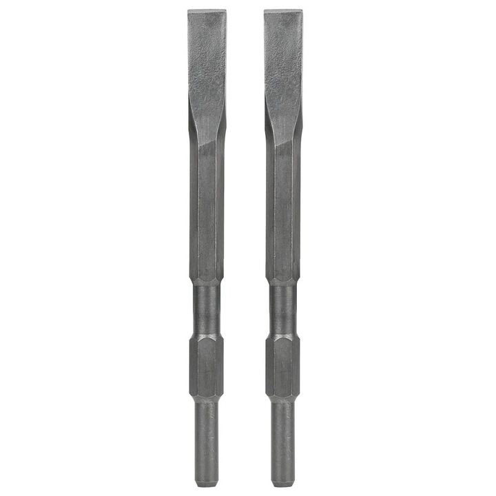 2 darabos vésőkészlet, 17x280 mm, keményfém véső, betonhoz és kőhöz