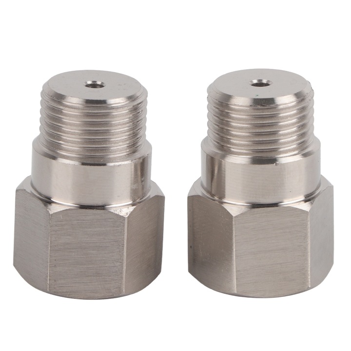 Set 2 bucati bujii senzor oxigen Enforose, material zinc electroplacat, rezistent la coroziune, culoare argintie