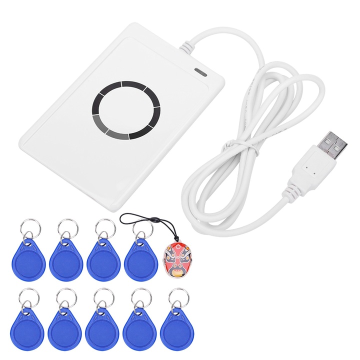 Enforose NFC kártyaolvasó, USB, 13,56 MHz, 424 kbps