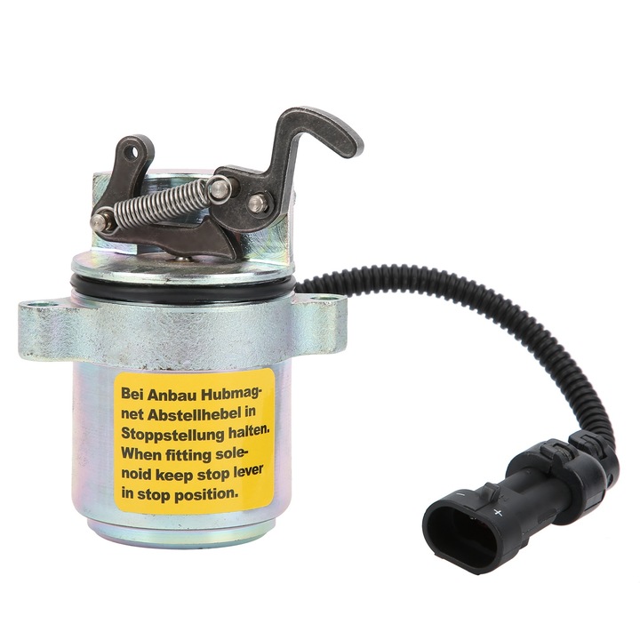 Electrovalva de oprire Enforose 0427-2956 12V, dimensiuni 11x8.5x7.5cm, material carcasa din fier