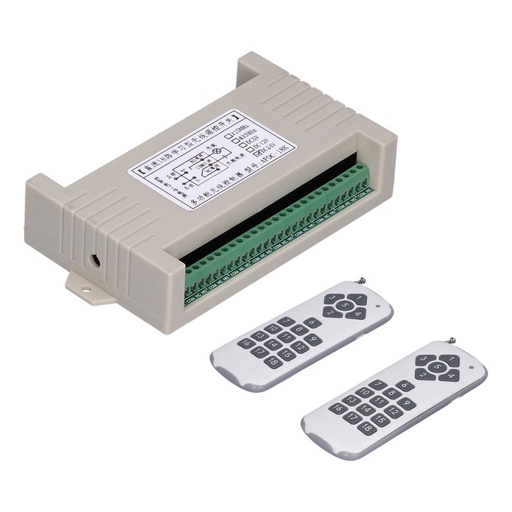 Transmitator Telecomandă Wireless 18 Canale – Releu Motor APDC‑18K, 1000 m