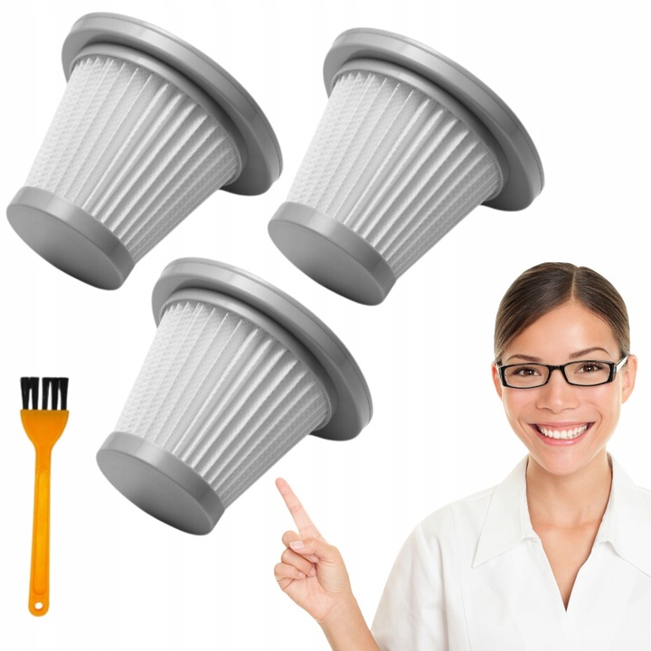 Deerma Dx118C Dx128C Филтър за прахосмукачка 3 Оп. + Четка