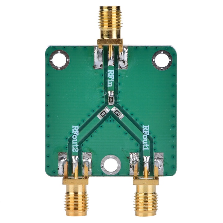 Резисторен делител на мощност 1 към 2 RF микровълнов дистрибутор Модул Радиочестотен делител