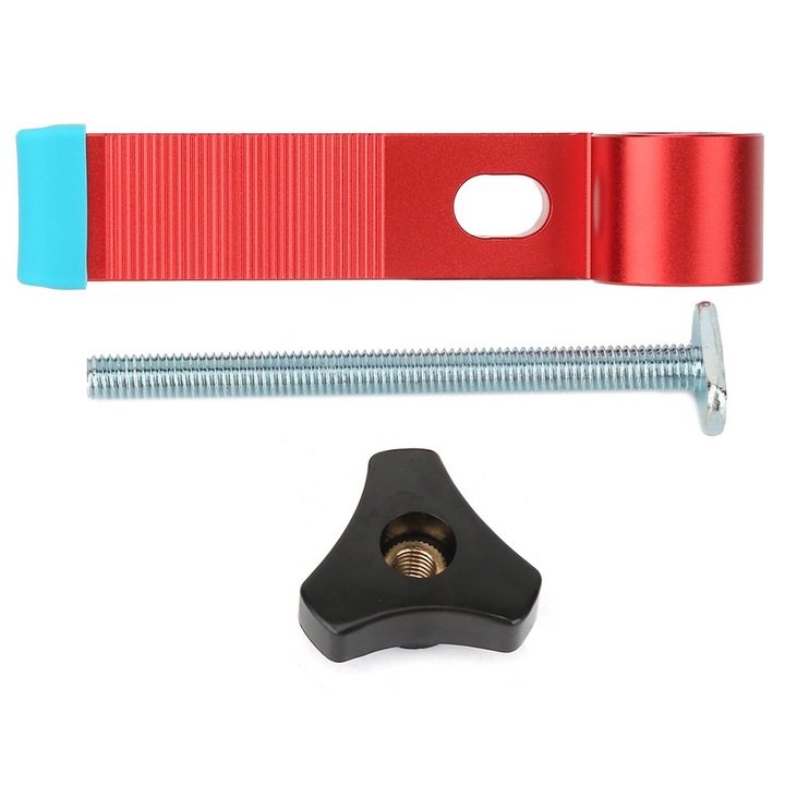 Set de unelte Enforose, clema din aluminiu T, rezistenta, 12.5x2.5x2.5cm, rosie