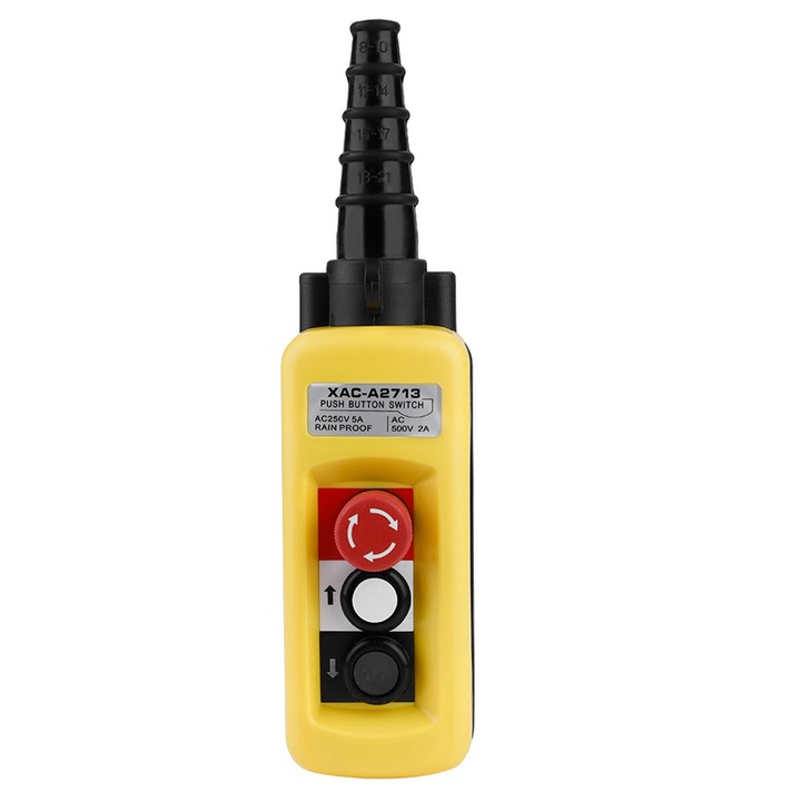 Palan cu lanț de macara, întrerupător cu buton de apăsare, controler suspendat de ridicare, cu oprire de urgență