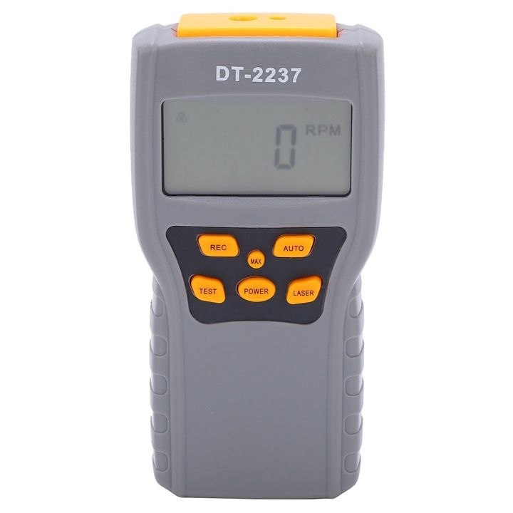 Enforose DT2237C fordulatszámmérő, 5 számjegyű LCD kijelző, érintésmentes mérés, 2,5-99,999 ford./perc, 50-500 mm