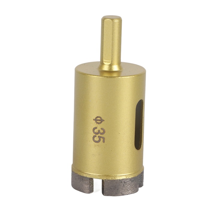 Set de burghie diamantate Enforose, 6-50mm, pentru ceramica, marmura, granit, culoare aurie