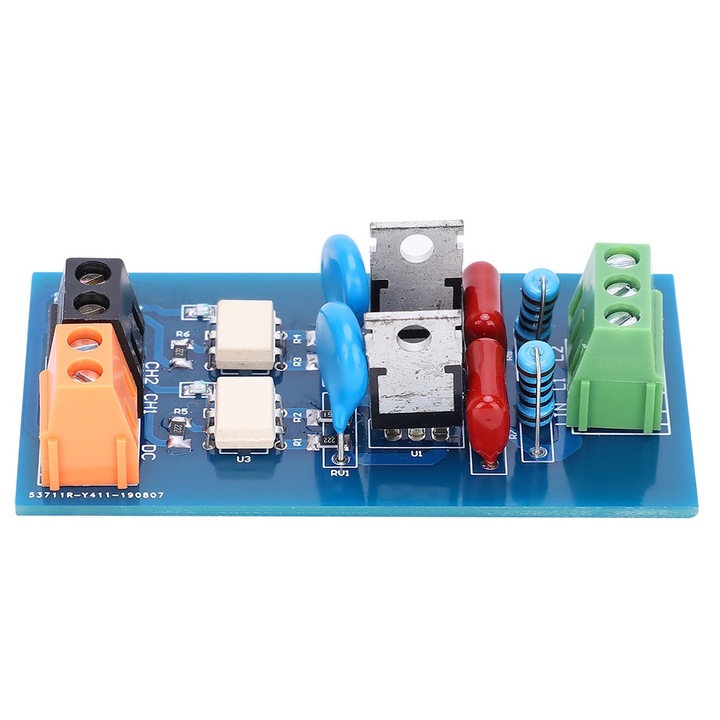 Placa de amplificare a modulului releu fara contact cu 2 canale PLC, Enforose