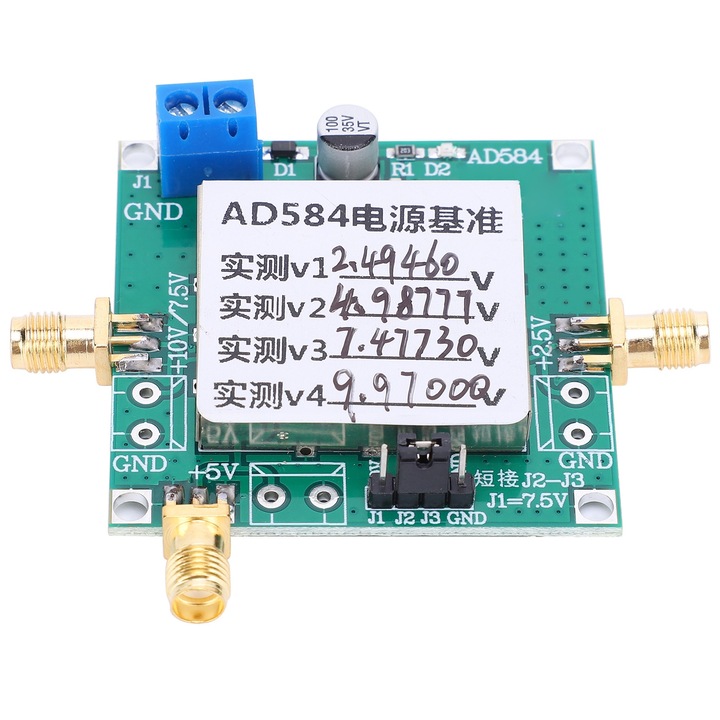 Modul de referinta tensiune, Enforose, 2.5V/5V/7.5V/10V, de inalta precizie, AD584