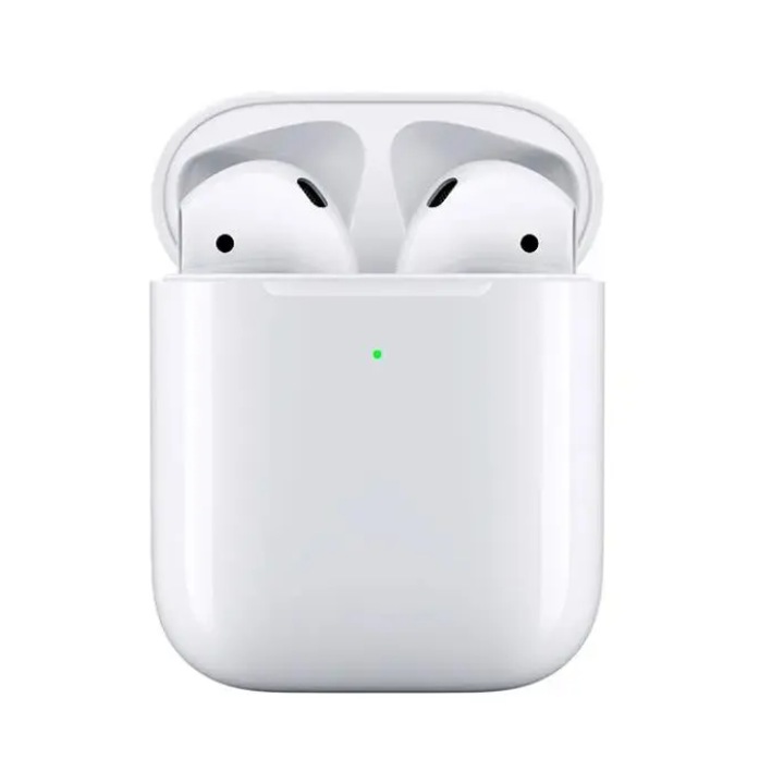 Безжични слушалки, бели, In ear, комплект за Apple AirPods 2