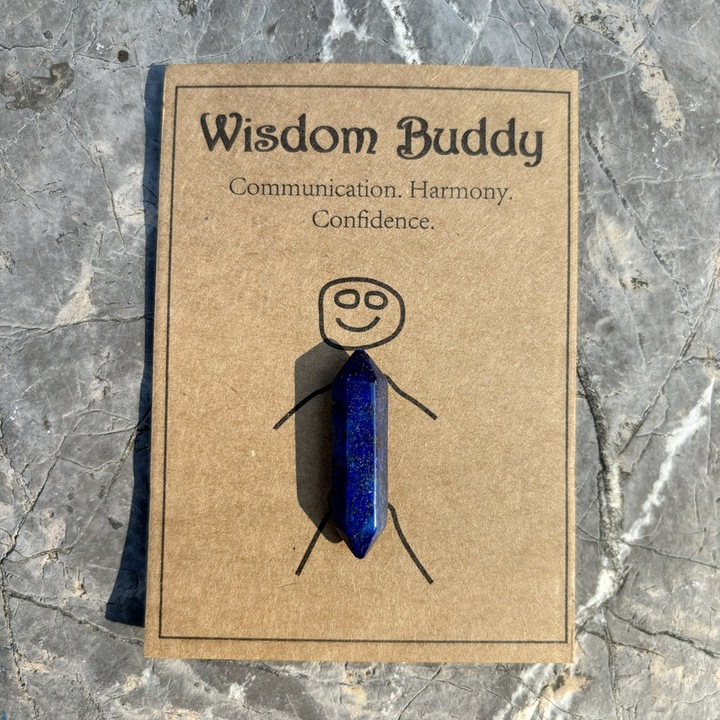 Cristal de cuart, 3.2x0.9 cm, albastru