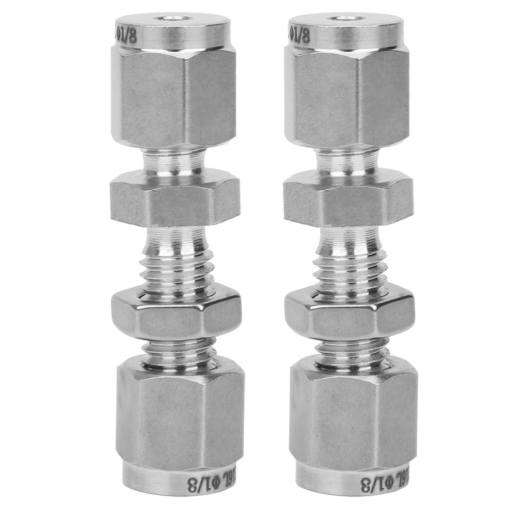 2 db 316 rozsdamentes acél fali csatlakozó készlet, dupla hüvelyű kopólemez rögzítő csatlakozó