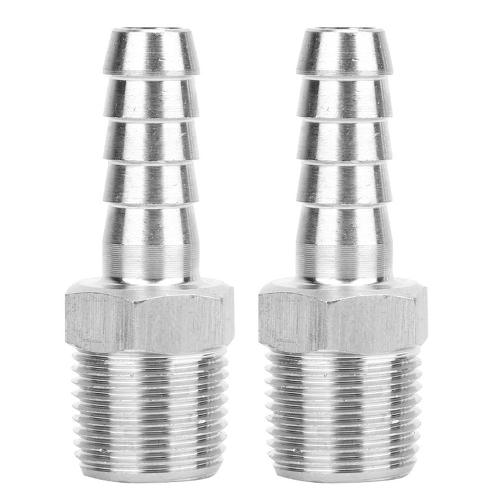 Set 2 db gyorscsatlakozó, Enforose, 3/8 hüvelykes BSPT külső menet, 304 rozsdamentes acél, korrózióálló