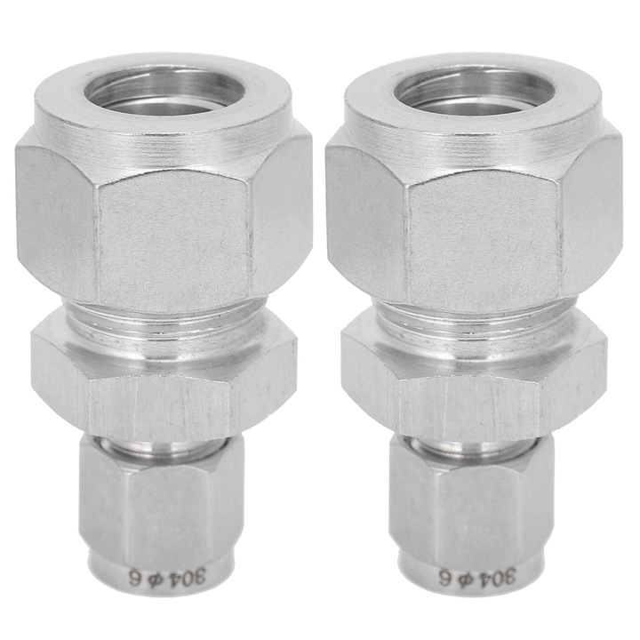 Csőcsatlakozó adapter, Enforose, 2 db, rozsdamentes acél, korrózióálló, víz-/levegő-/olajcsövekhez