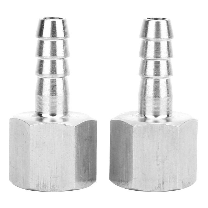 Set 2 buc. Conector pneumatic cu cuplare rapida, Enforose, 3/8in, 6mm, din otel inoxidabil 304