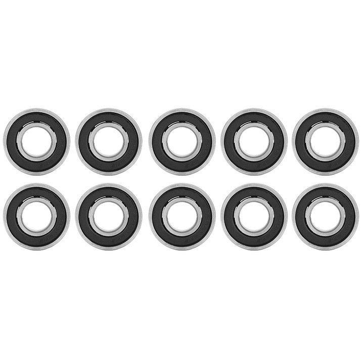10 bucati 6001RS rulmenti cu bile miniaturali sigilati cu cauciuc negru 12x24x6mm, Enforose