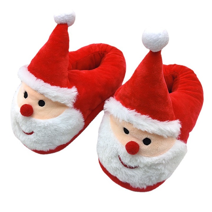Papuci de Craciun, Huitrax, Plus, Rosu si Alb, 35-39EU