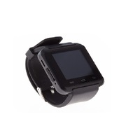 Smart Watch U80, Bluetooth, Drinking&Sedentary Reminder, Step Counter, Anti-lost, Stopwatch, Calendar, Calculator, Negru