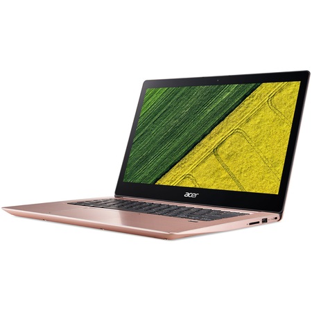 Laptop ultraportabil Swift 3 SF314-52-366J cu procesor Intel® Core™ i3-7130U 2.70 GHz, Kaby Lake, 14", Full HD, IPS, 8GB, 256GB SSD, Intel® HD Graphics 620, Linux, Salmon Pink