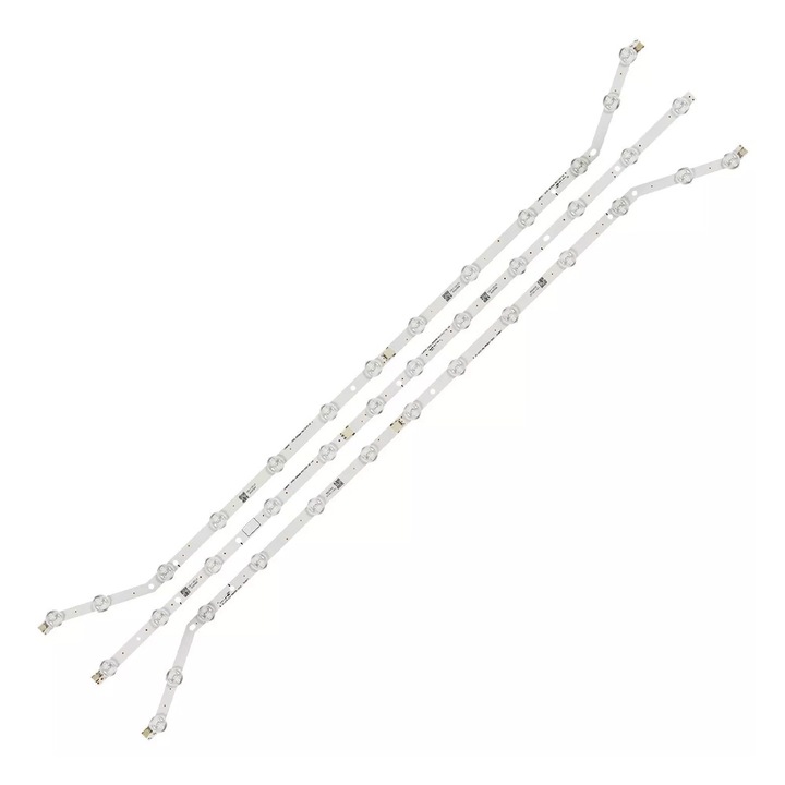 Bareta LED-uri TV pentru Samsung 40 inch, OPTIM SOLUTION, 40EH, Eficienta Energetica, Iluminare Fundal, 2 buc. x 13 LED, 1 buc. x 12 LED, Alb