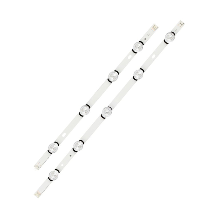 Bareta LED-uri TV pentru LG 47 inch, OPTIM SOLUTION, 47LB, Eficienta Energetica, Iluminare Fundal, A5+B4 LED, 2 bucati, Alb