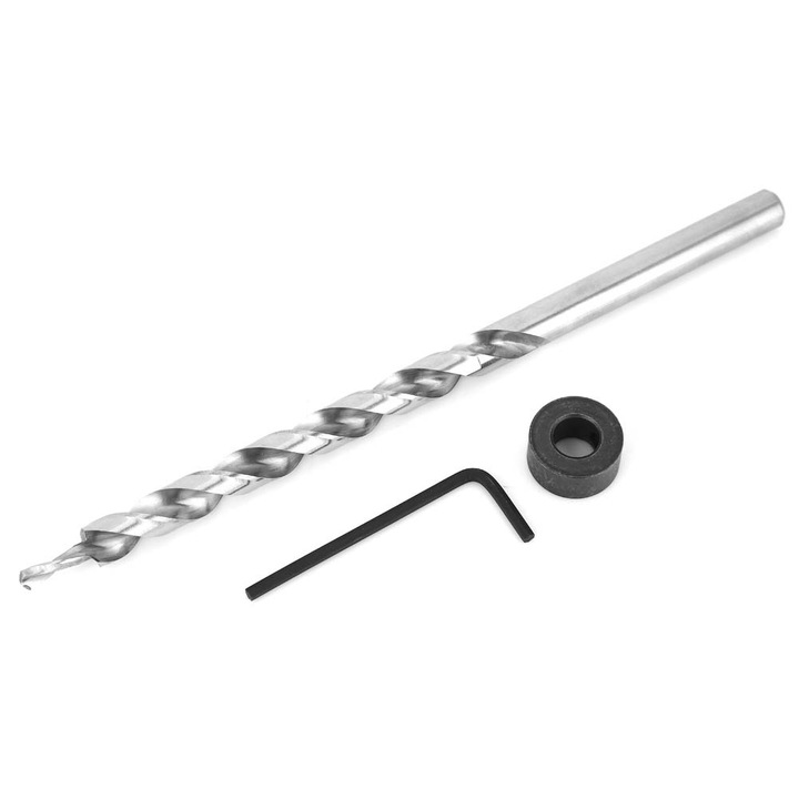 Set burghie pentru gaurit lemn, Enforose, 9mm, 4.2mm, cu cheie si inel de limitare