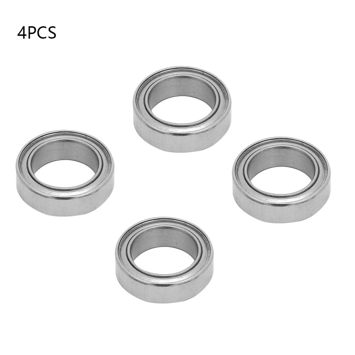 4 db rozsdamentes acél golyóscsapágy készlet, Enforose, fém árnyékolással SMR128ZZ 8*12*3.5mm