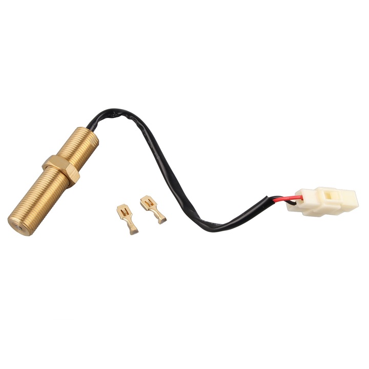 M18 magnetoelektromos fordulatszám érzékelő dízel generátorhoz, Mmgoqqt, 2 kimeneti kapocs, IP44, 50V, alumínium
