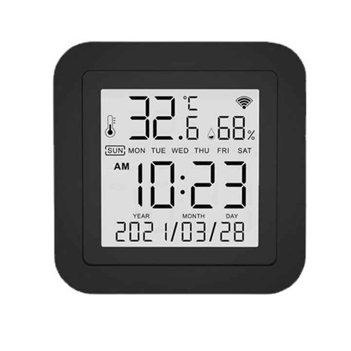 Дигитален термометър Хигрометър BGHYHYHI, WiFi, APP контрол, 0-80°C, 0-99%RH, 45x47mm