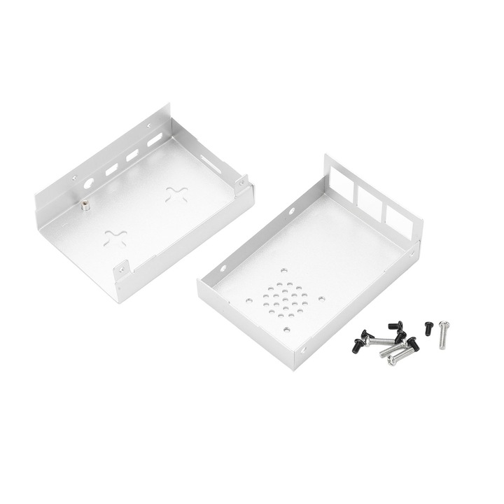 Кутия за Raspberry Pi 4B, Enforose, от алуминиева сплав