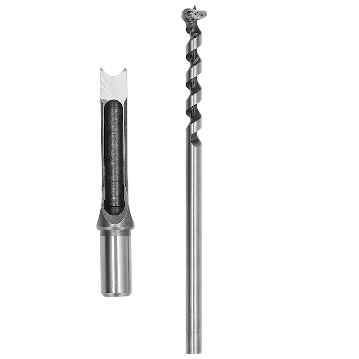 Burghiu pentru mortezat cu gauri patrate din otel aliat, dalta de mortezat ajustabila, unealta electrica pentru prelucrarea lemnului