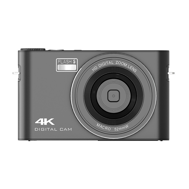 Digitális kamera, 4K HD érintőképernyő, autofókusz, 16-szoros nagyítás, 1500 mAh akkumulátor, elektronikus stabilizátor, MP3 lejátszás, 3,5 mm-es hangkimenet