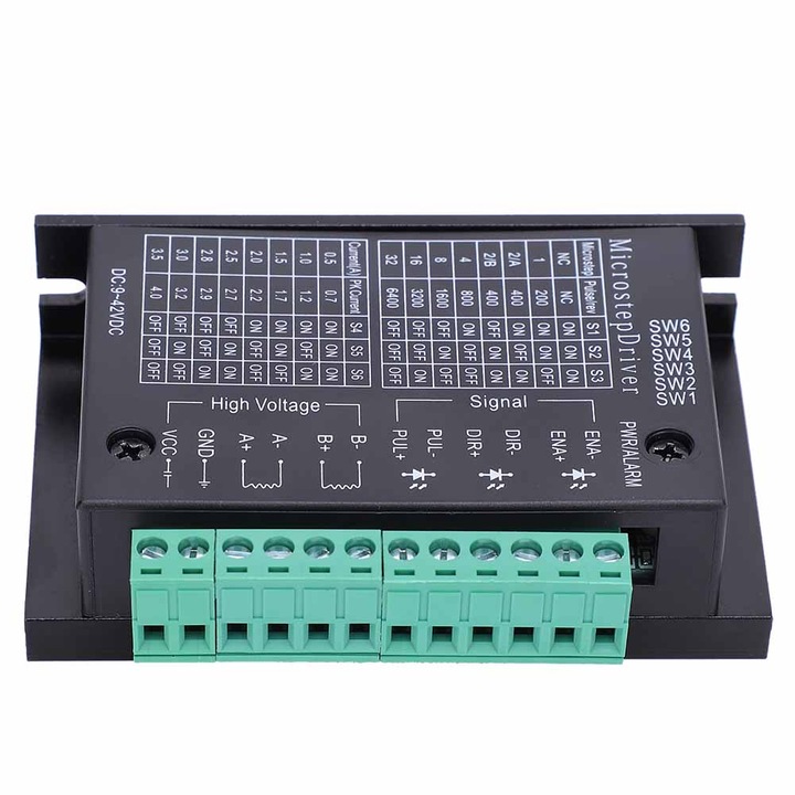 Driver motor pas cu pas Enforose DM4A, 4A, negru, 12x48V